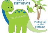 Pin the Tail On the Dinosaur Template Dinosaur Pin the Tail On the Dinosaur Birthday Game You