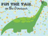Pin the Tail On the Dinosaur Template Pin the Tail On the Dinosaur
