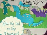 Pin the Tail On the Dinosaur Template Pin the Tail On the Dinosaur Party Game Diy Instant
