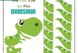 Pin the Tail On the Dinosaur Template Pin the Tail On the Dinosaur Printable Party Game by