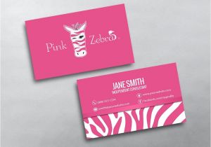 Pink Zebra Business Card Template Free Pink Zebra Business Cards Free Shipping