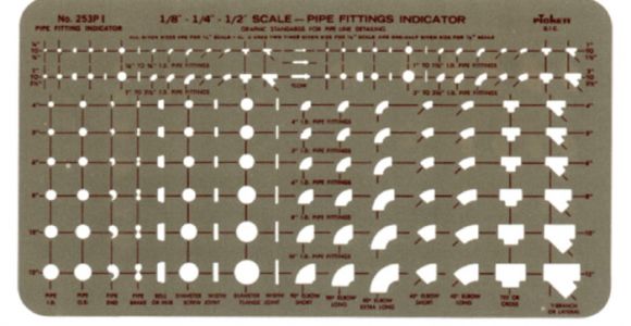 Pipe Fitting Templates Pickett Pipe Fitting Indicator Template 253pi