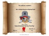 Pirate Certificate Template Free Printable Pirate Certificates for Kids