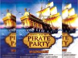 Pirate Flyer Template Free Pirate Party Premium A5 Flyer Template Exclsiveflyer