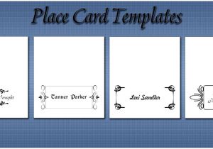 Plain Place Card Template 6 Gartner Place Card Template Aawer Templatesz234