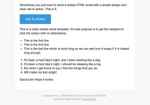 Plain Text Email Template Responsive Plain Text Email Template