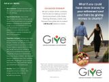 Planned Giving Brochures Templates Charitable Giving Brochure