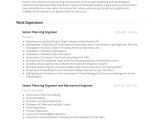 Planning Engineer Resume Free Real Professional Resume Samples Visualcv