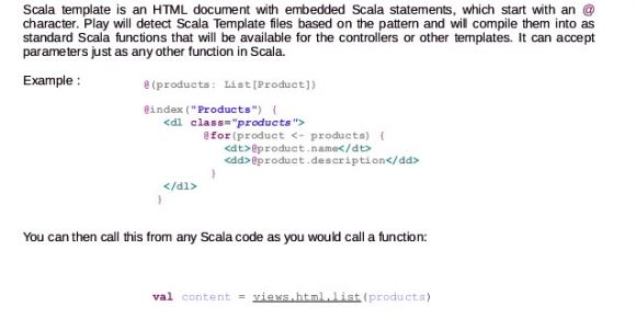Play Scala Template Play Template Engine Based On Scala
