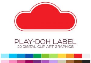 Playdough Templates Digital Frame Clipart Digital Frames and Borders Label