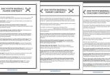 Player Coach Contract Template Free Baseball Coaching Resources Spiders Elite