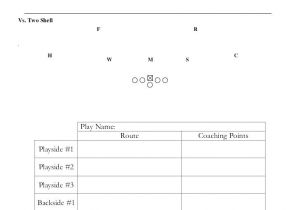 Playmaker Templates Blank Football Playbook Template Awesome Play Sheet