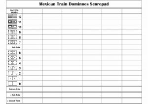 Playmaker Templates Mexican Train Score Sheet Games Pinterest Scores and