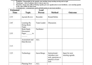 Plc Meeting Agenda Template Meeting Agenda Template In Word and Pdf formats