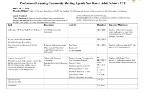 Plc Meeting Agenda Template Sample Plc Training Agenda