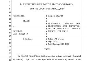 Pleadings Template New Challenge Create A California Pleading that Works In