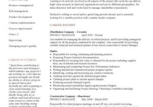 Pm Resume Template It Project Manager Cv Template Project Management