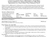 Pm Resume Template Resume Examples for Project Managers
