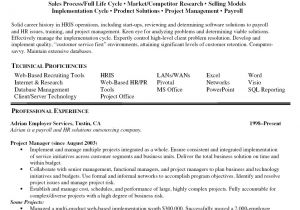 Pm Resume Template Resume Examples for Project Managers