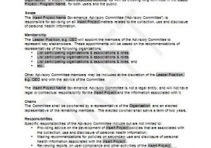 Pmo Terms Of Reference Template Sample Terms Of Reference for Governance Advisory