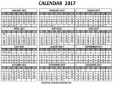 Pocket Calendar Template 2017 2018 Page 2