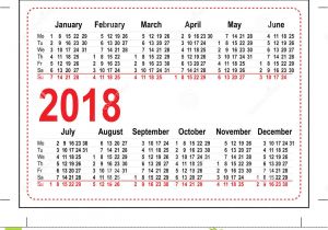 Pocket Calendar Template 2017 Printable Pocket Calendar 2018 Printable Calendar 2018
