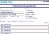 Point Of Sale Contract Template Consignment Agreement form Templates Excel Template