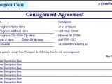 Point Of Sale Contract Template Consignment Agreement form Templates Excel Template