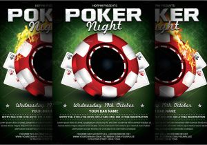 Poker Flyer Template Free Poker Night Flyer Template Flyer Templates Creative Market