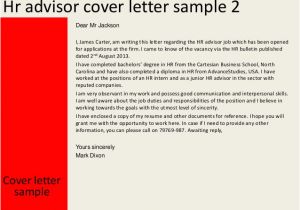 Policy Advisor Cover Letter Hr Advisor Cover Letter
