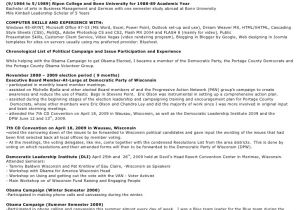 Political Campaign Resume Sample Resume Of A Political Campaign Manager thesistemplate