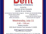 Political Fundraiser Flyer Template Political Fundraiser Flyer Kathy Dent for Sarasota