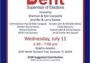 Political Fundraiser Flyer Template Political Fundraiser Flyer Kathy Dent for Sarasota