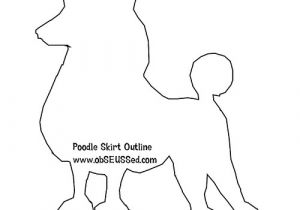 Poodle Applique Template Obseussed Poodle Skirt Tutorial for 18 Inch Doll