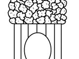 Pop Corn Template Popcorn Coloring Pages to Download and Print for Free