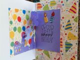Pop Up Birthday Card Handmade Balloon Pop Up Bday Card Balloon Pop Cards