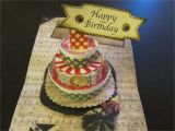 Pop Up Card Birthday Cake 2 Min Tutorial Three Tier Cake Card Mov Paper Craft Videos