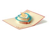 Pop Up Card Birthday Cake torte 50 Jahre