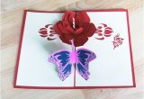 Pop Up Card Flower and butterfly Flower and butterfly Pop Up Card with Images