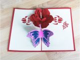 Pop Up Card Flower and butterfly Flower and butterfly Pop Up Card with Images