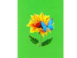 Pop Up Card Flower and butterfly Sunflower butterfly Pop Up Card Flower 3d Card for Mother