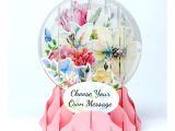 Pop Up Card Flower Bouquet Up with Paper Everyday Pop Up Greeting Card Snow Globe 5 X 3 3 4 Watercolor Bouquet Item 7893431