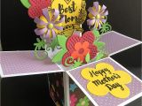 Pop Up Card Flower Mothers Day Amazon Com Mothers Day Card Handmade Card Flower Card