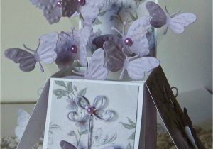 Pop Up Card Flower Tutorial Birthday butterfly Card In A Box Nellies Nest Box Cards