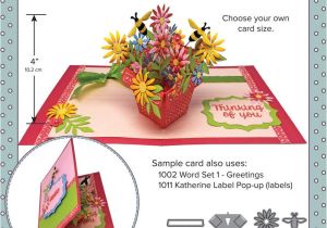 Pop Up Card Flower Tutorial Flower Pot Pop Up Die Set with Images Pop Up Flower