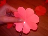 Pop Up Card Flower Tutorial Jednostavna Ruza Od Papira Youtube
