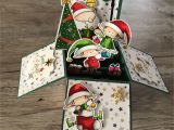 Pop Up Christmas Tree Card Carte A Explosion De Noel Stamps Mft with Images