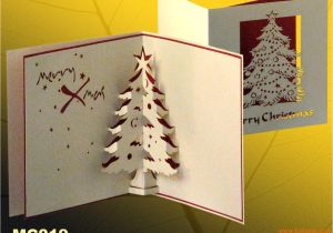 Pop Up Christmas Tree Card Christmas Tree with Images Christmas Card Supplies