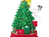 Pop Up Christmas Tree Card Jumbo Peanutsa Tree 3d Pop Up Christmas Card