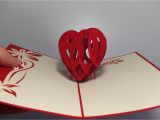 Pop Up Valentine Card Template How to Make 3d Heart Valentine Day Pop Up Card Aoc Craft